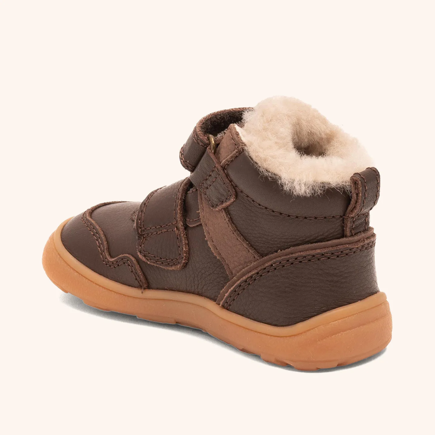 Bisgaard Barefoot Becky barfodssko lamb brown lammeskind