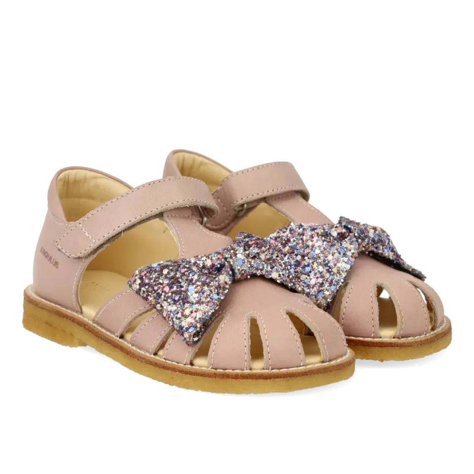 Angulus sandal børn glitter sandal velcro sløjfe