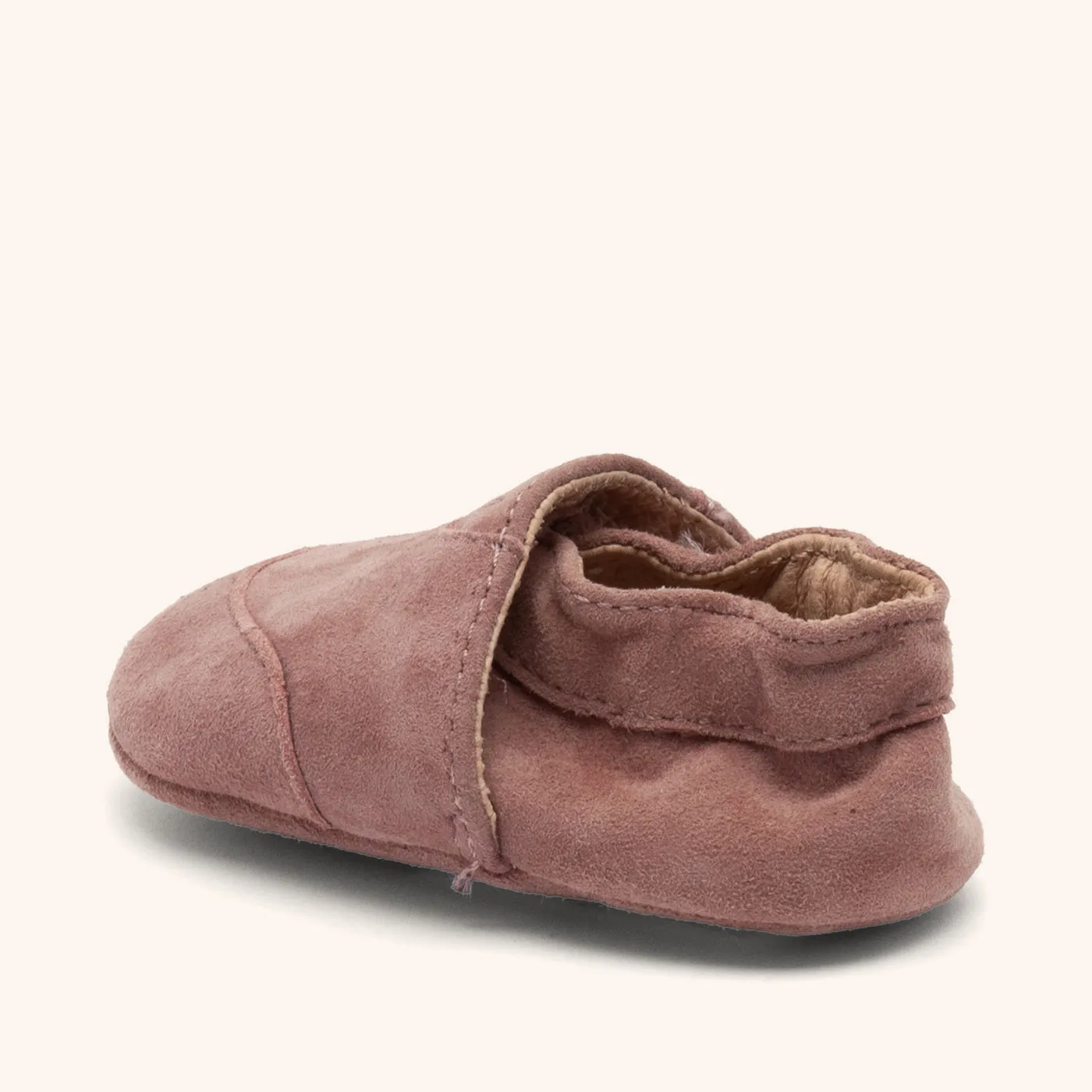 Bisgaard Newborn Dusty Rose kravlesko rose ruskind