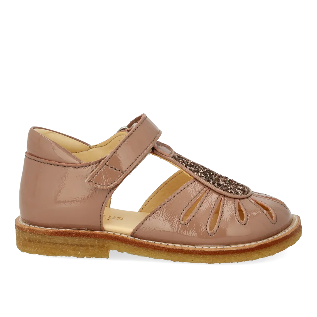 Angulus Glitter Sandal Dråbe Rummelig Læder Børn
