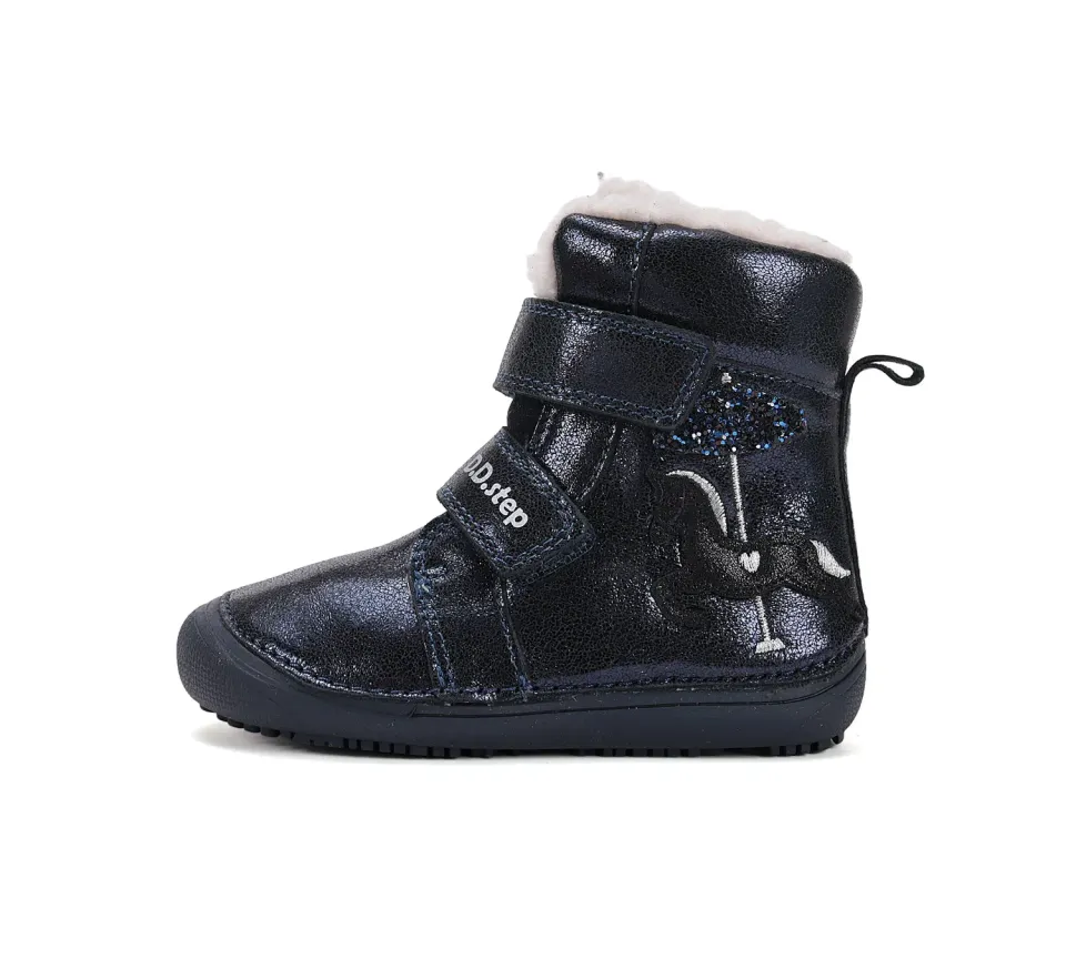 DD Step W063-52985B vinter barfodssko piger varm
