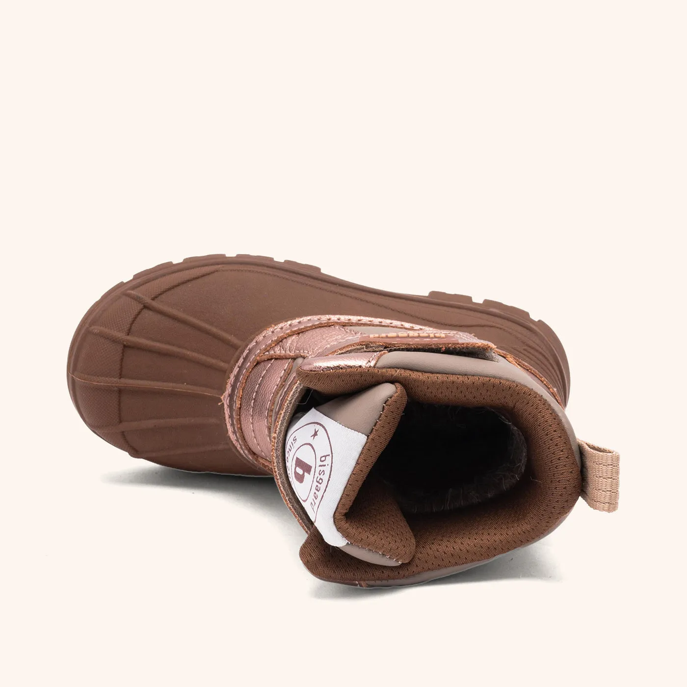 Bisgaard Pixie vinterstøvle rose gold uld