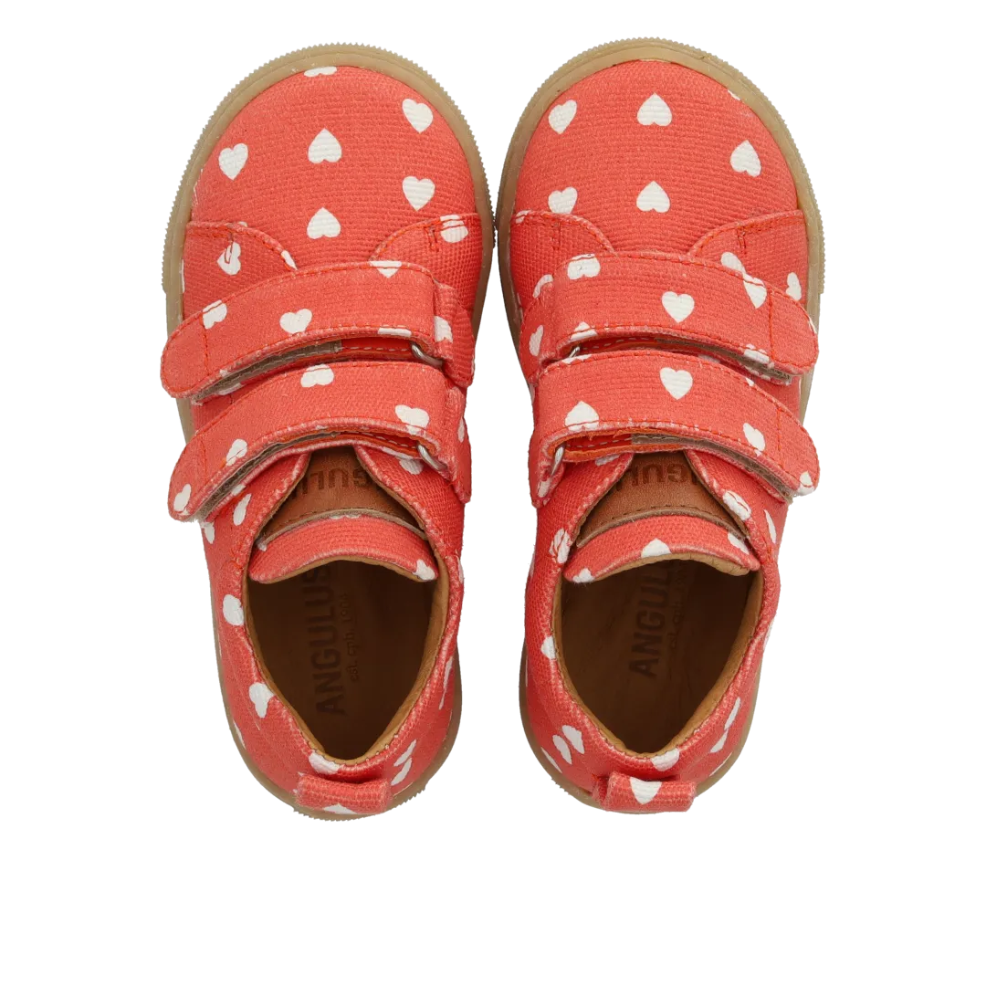 Angulus sneaker recycled bomuldskanvas velcro