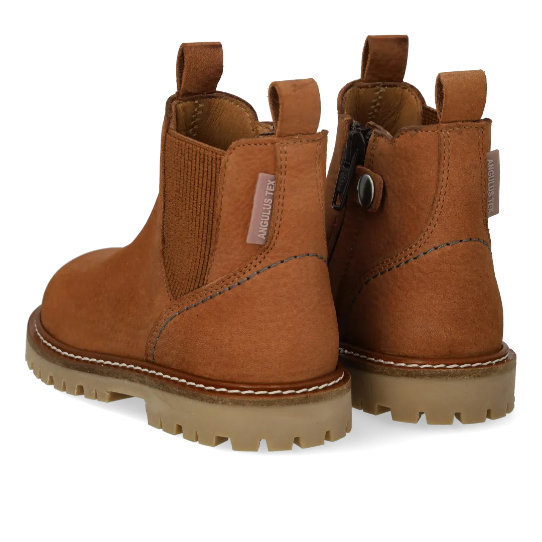 Angulus Chunky Chelsea børnestøvle nubuck vandtæt TEX