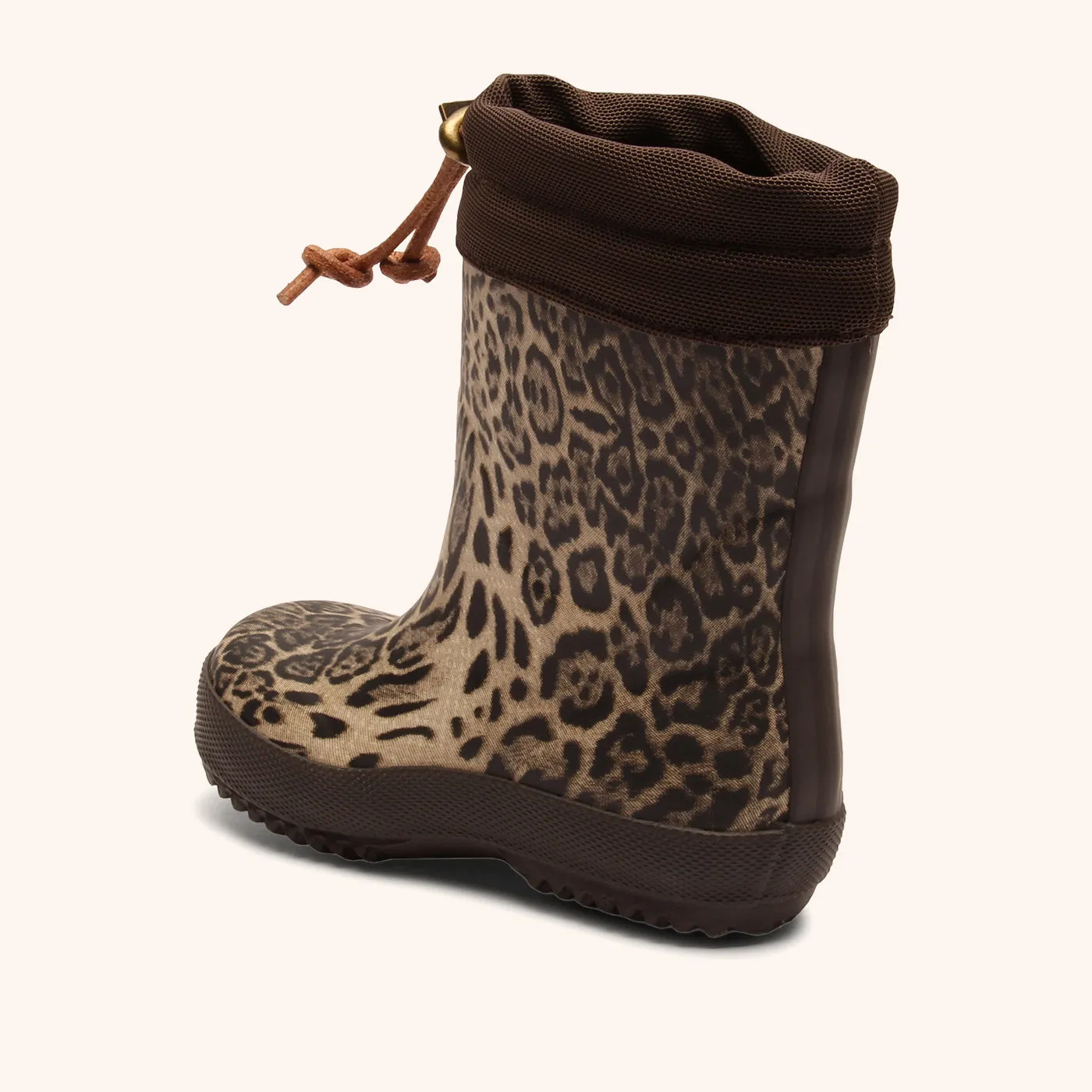 Bisgaard Thermo termogummistøvle leopard brun