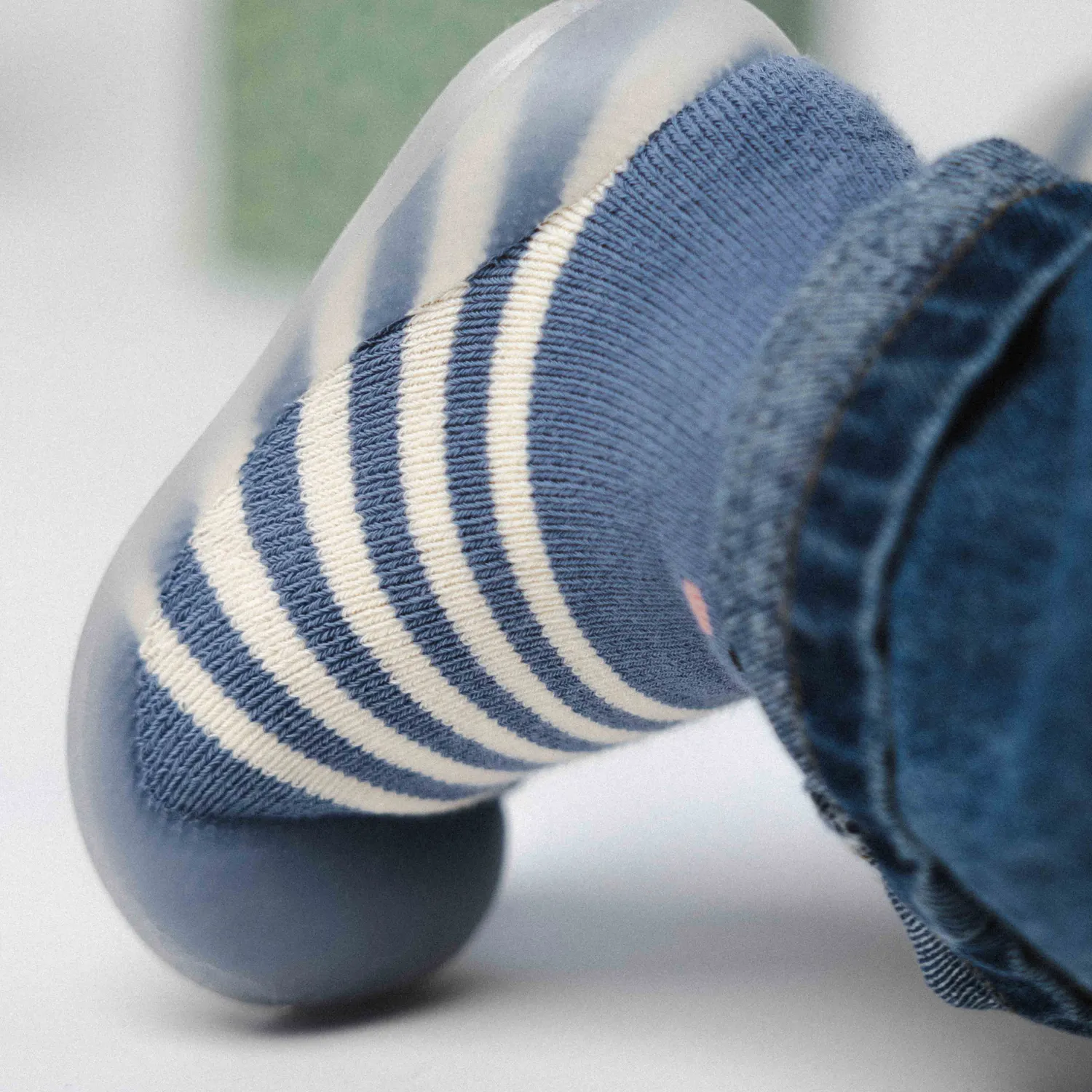 Minifus Blå Bjørn begyndersko blå bjørn skridsikker