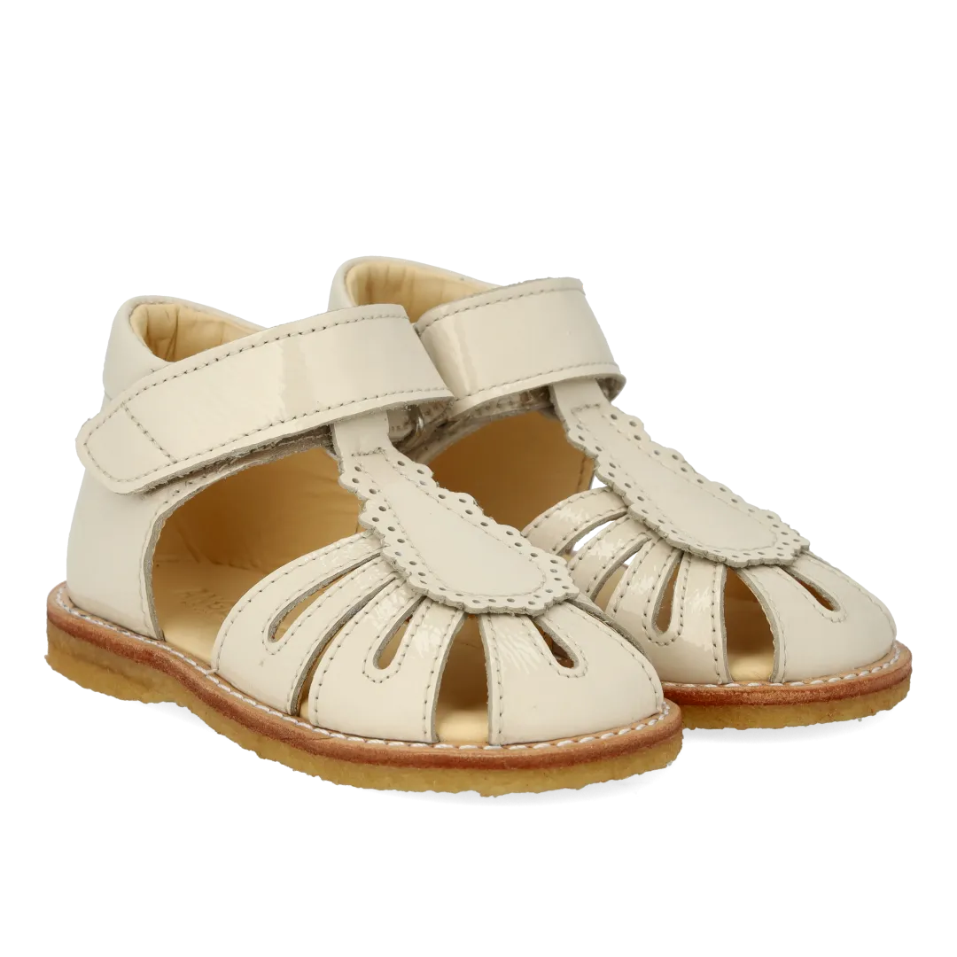 Angulus Begynder lædersandal med velcro lukket tå