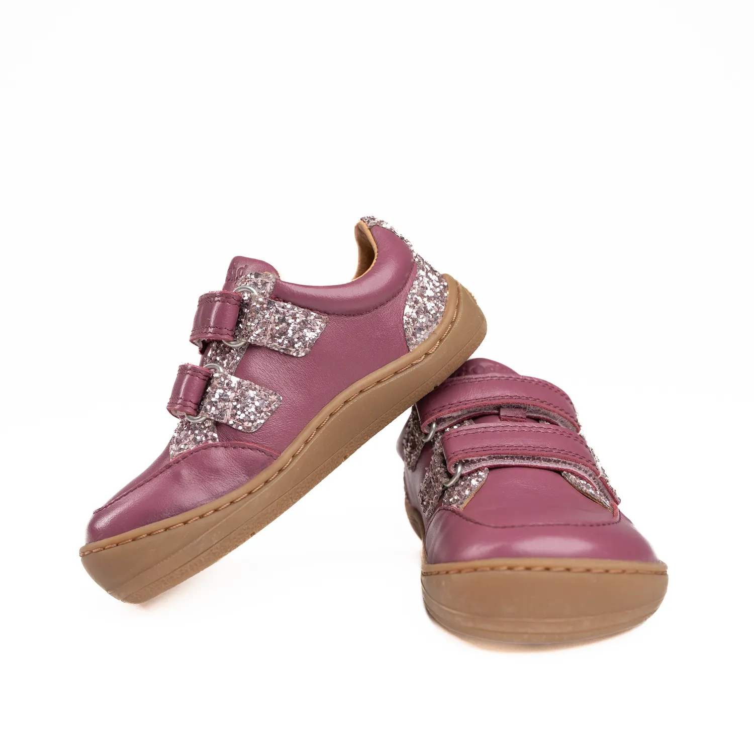 Gogsig MY Purple Glitter Velcro barfodssko lilla