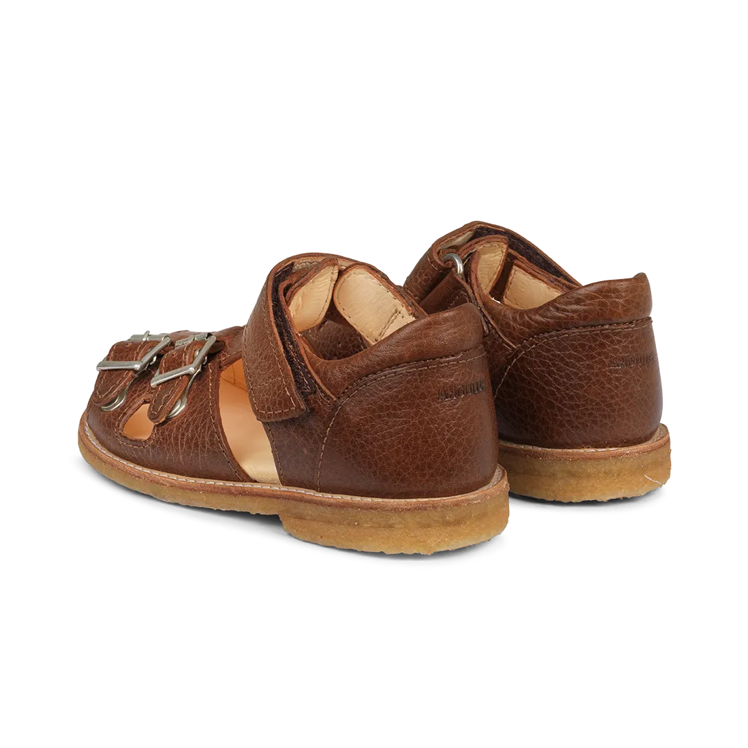 Angulus Sandal med justerbar velcro og spænder børnesandal lukket tå