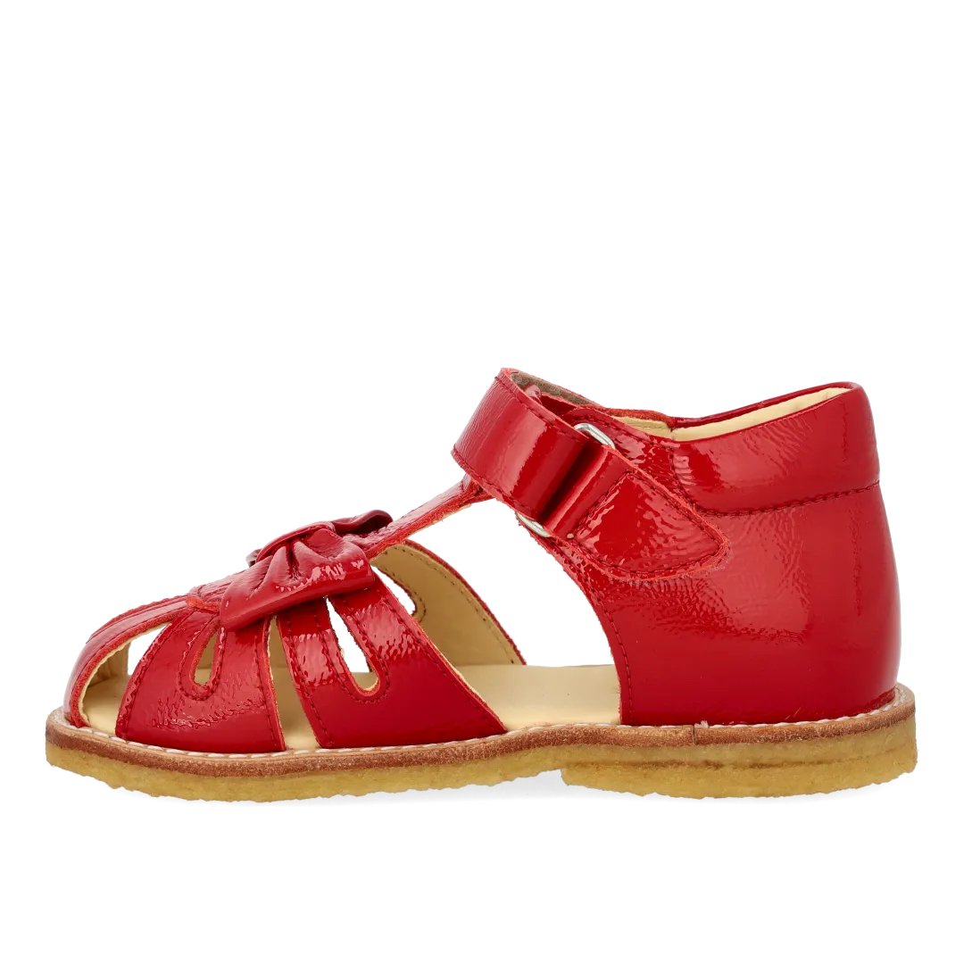 Angulus Begynder Sandal med Sløjfe børnesandal velcro læder
