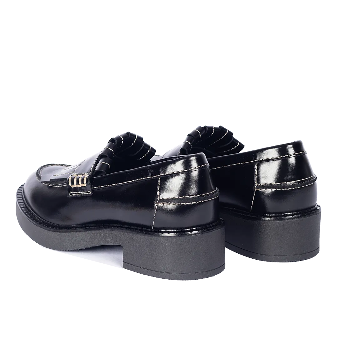 Angulus Chunky Penny loafer dame frynser
