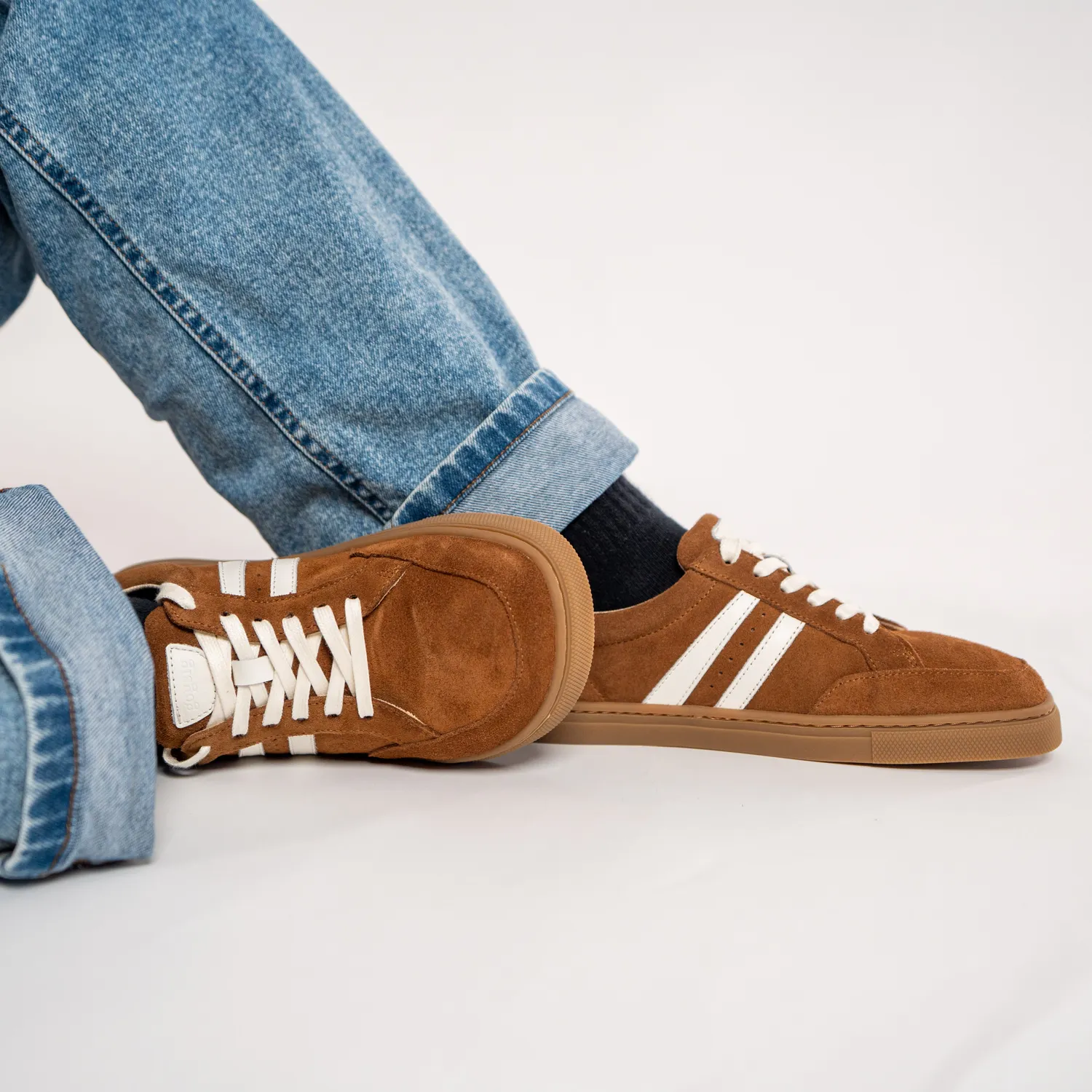 Gogsig Luca Mocca sneaker brun ruskind kvinder