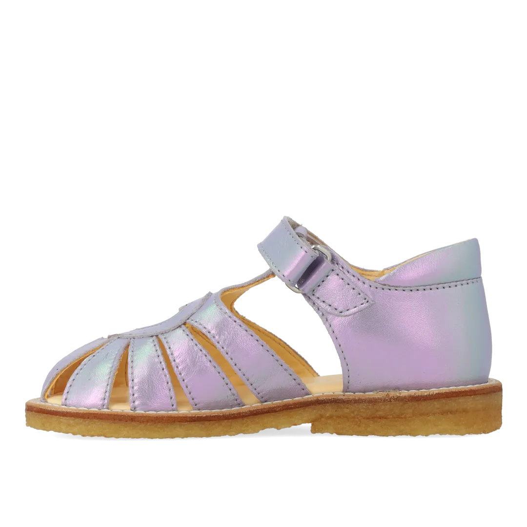 Angulus Hjertesandal velcro rummelig læder