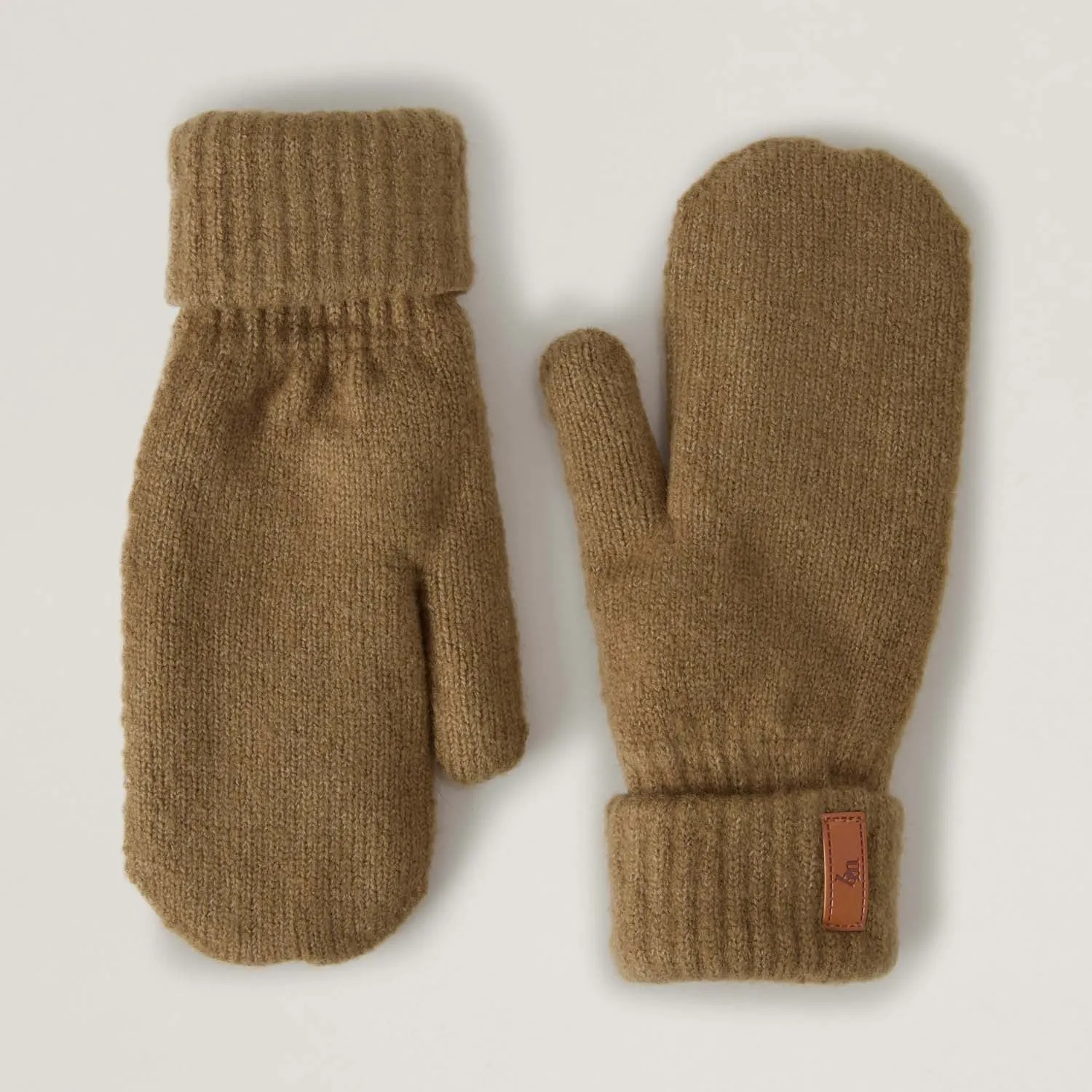 BabyMocs Mittens vanter Greige 0 mdr-2 år