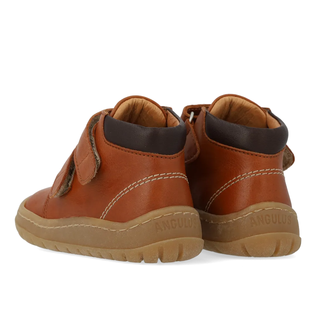 Angulus Begynder mid-cut sneaker børnesko læder rummelig