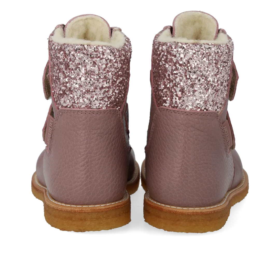 Angulus TEX-Støvle med glitter og velcro vinterstøvle børn