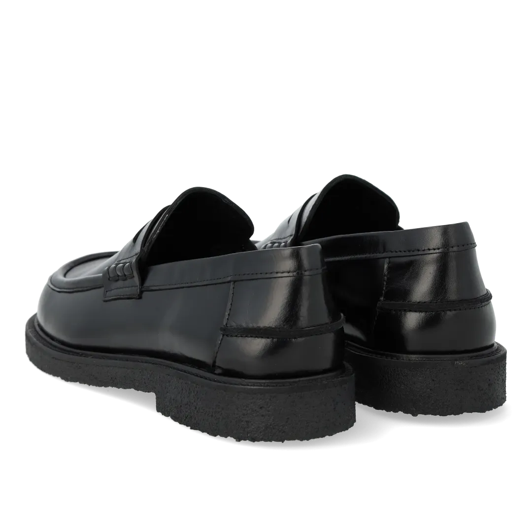 Angulus Loafer Penny dameloafer læder bred pasform