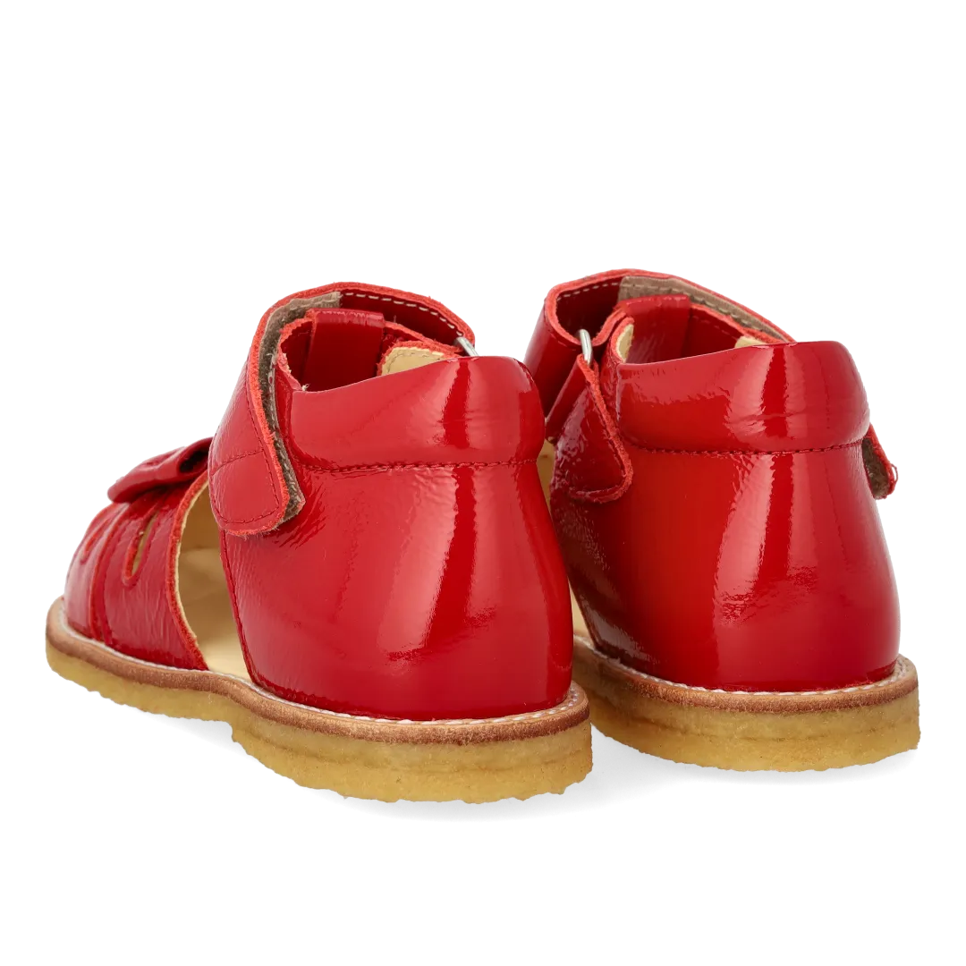 Angulus Begynder Sandal med Sløjfe børnesandal velcro læder