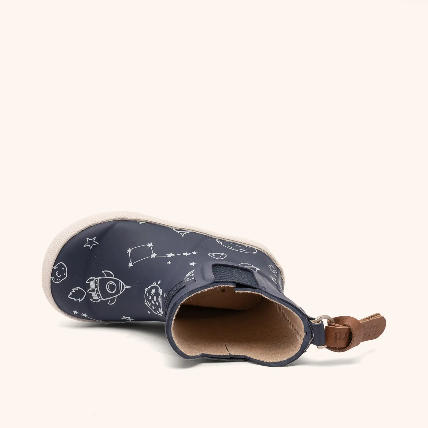 Bisgaard Baby Rubber gummistøvle to the moon blå