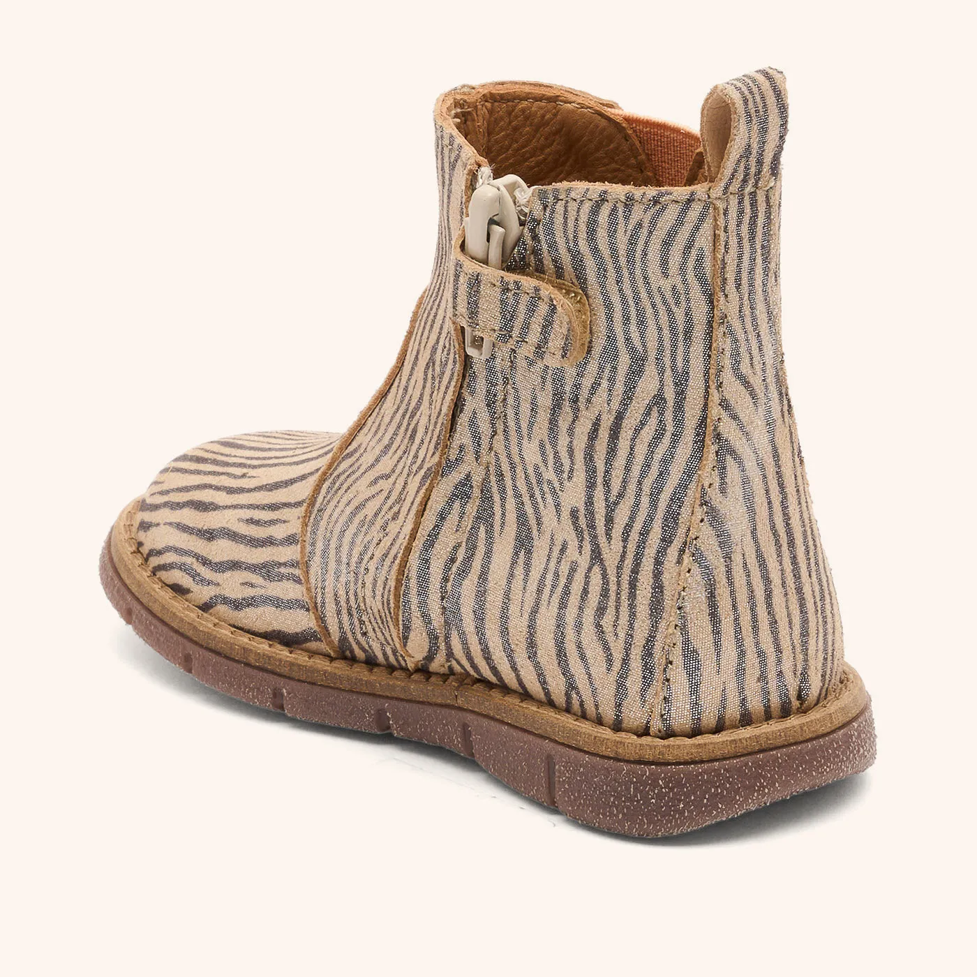Bisgaard Maggie ankelstøvle zebra glitter