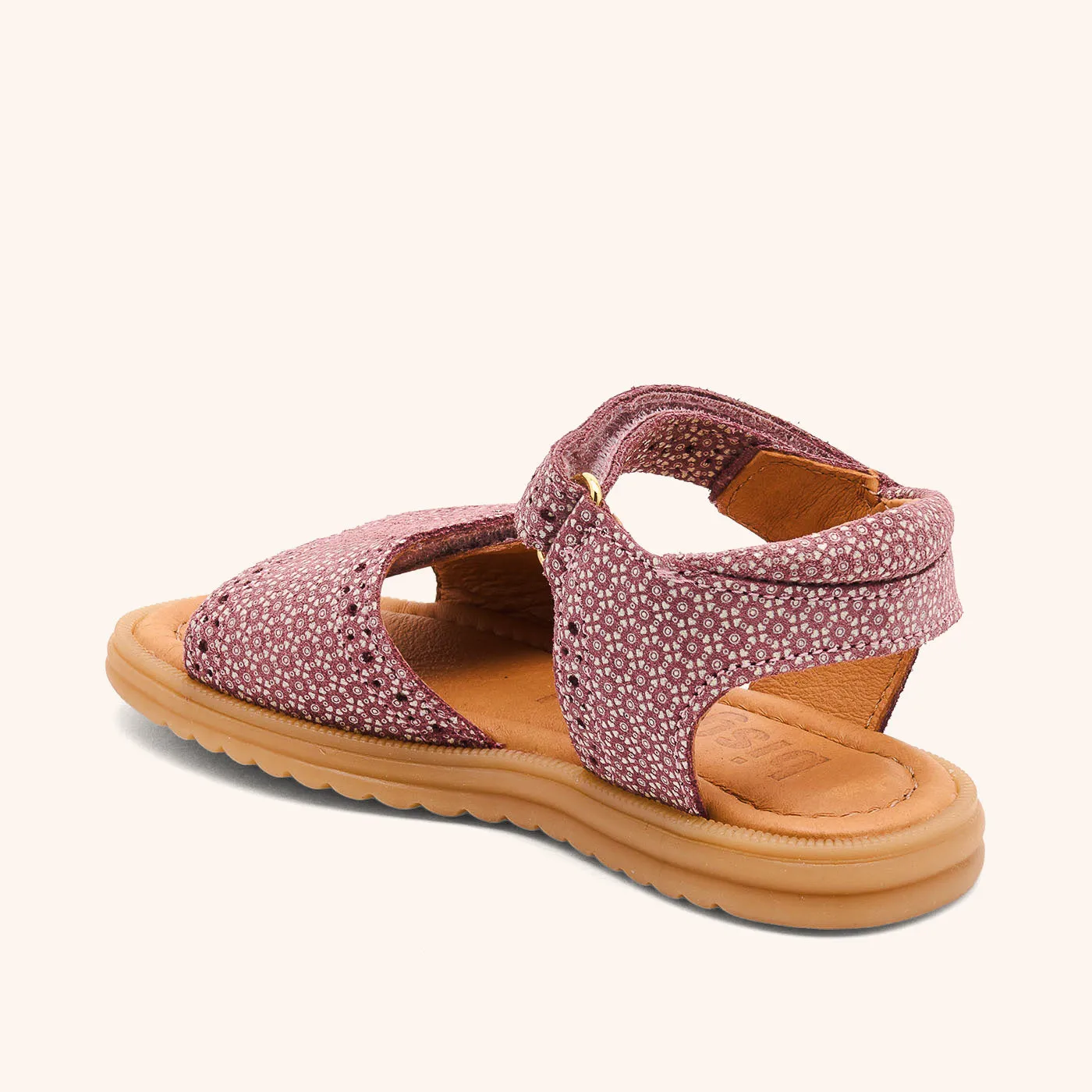 Bisgaard Andrea sandal violet bloom læder