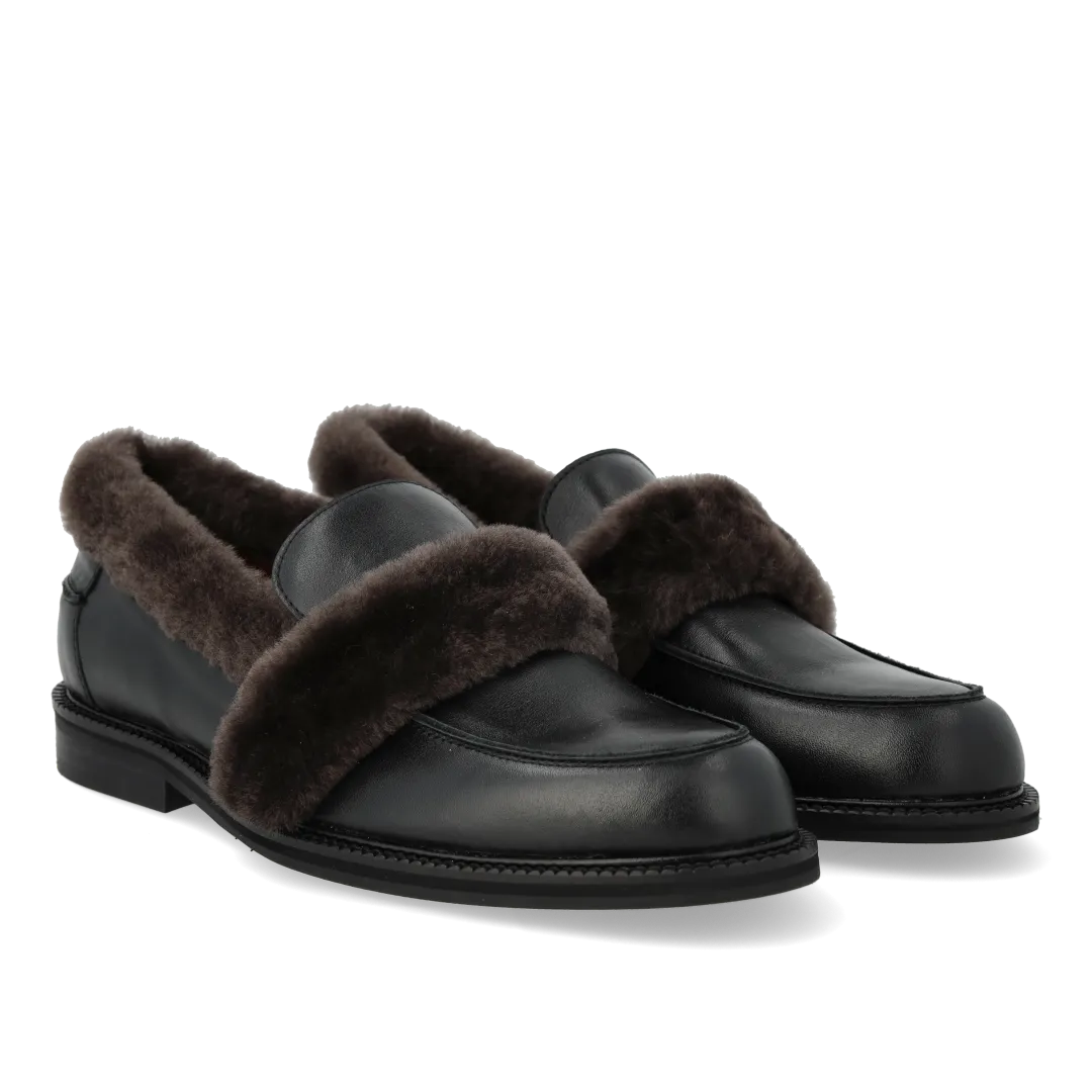 Angulus Loafer Pelskanter Dame Loafer Skind