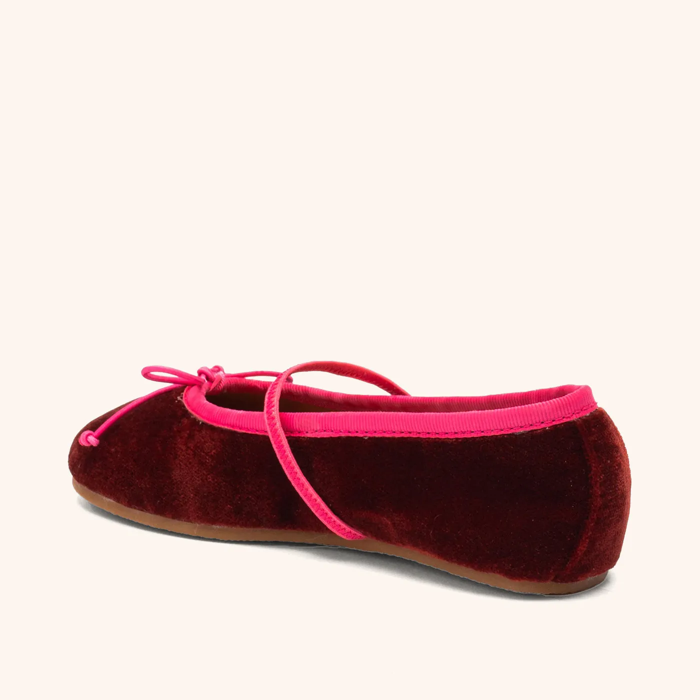 Bisgaard Palma ballerina bordeaux velour