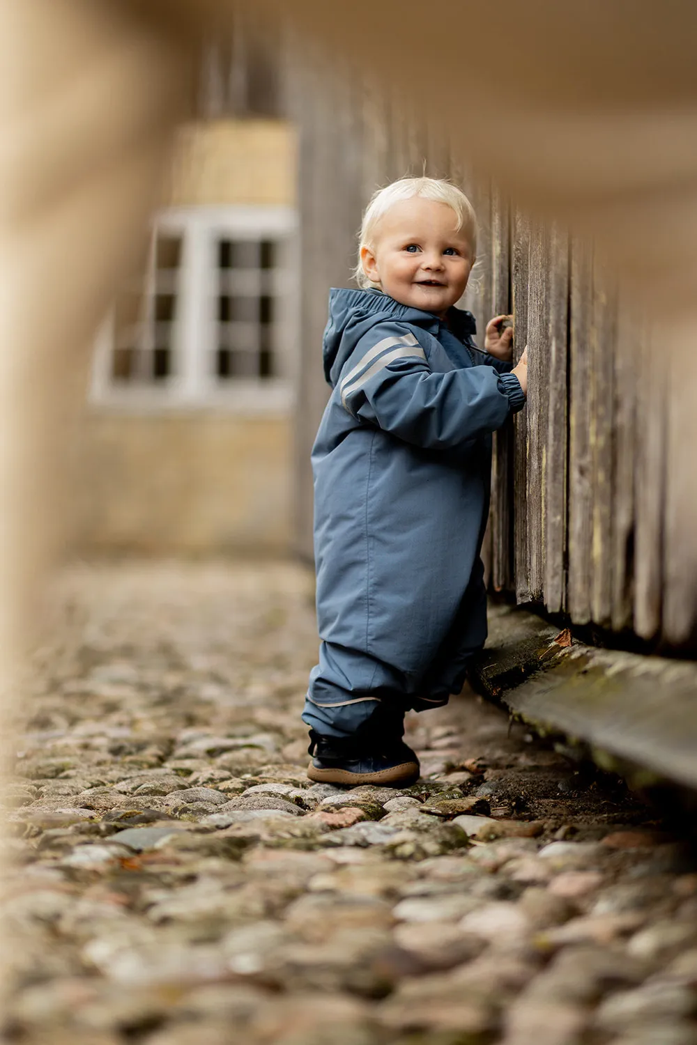 Gogsig Wilson Navy Blue barfodssko læder