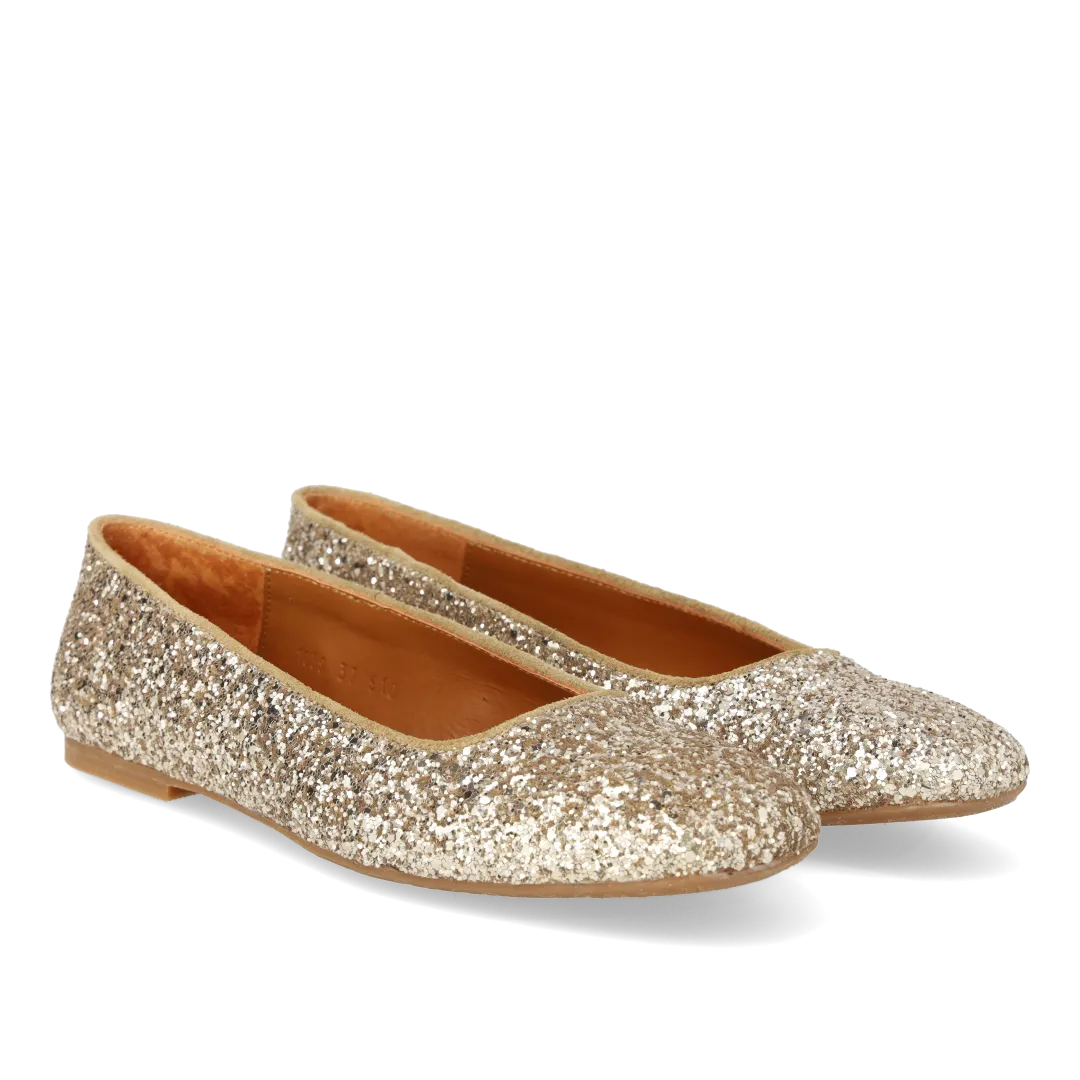 Angulus Ballerina funklende glitter damesko fest