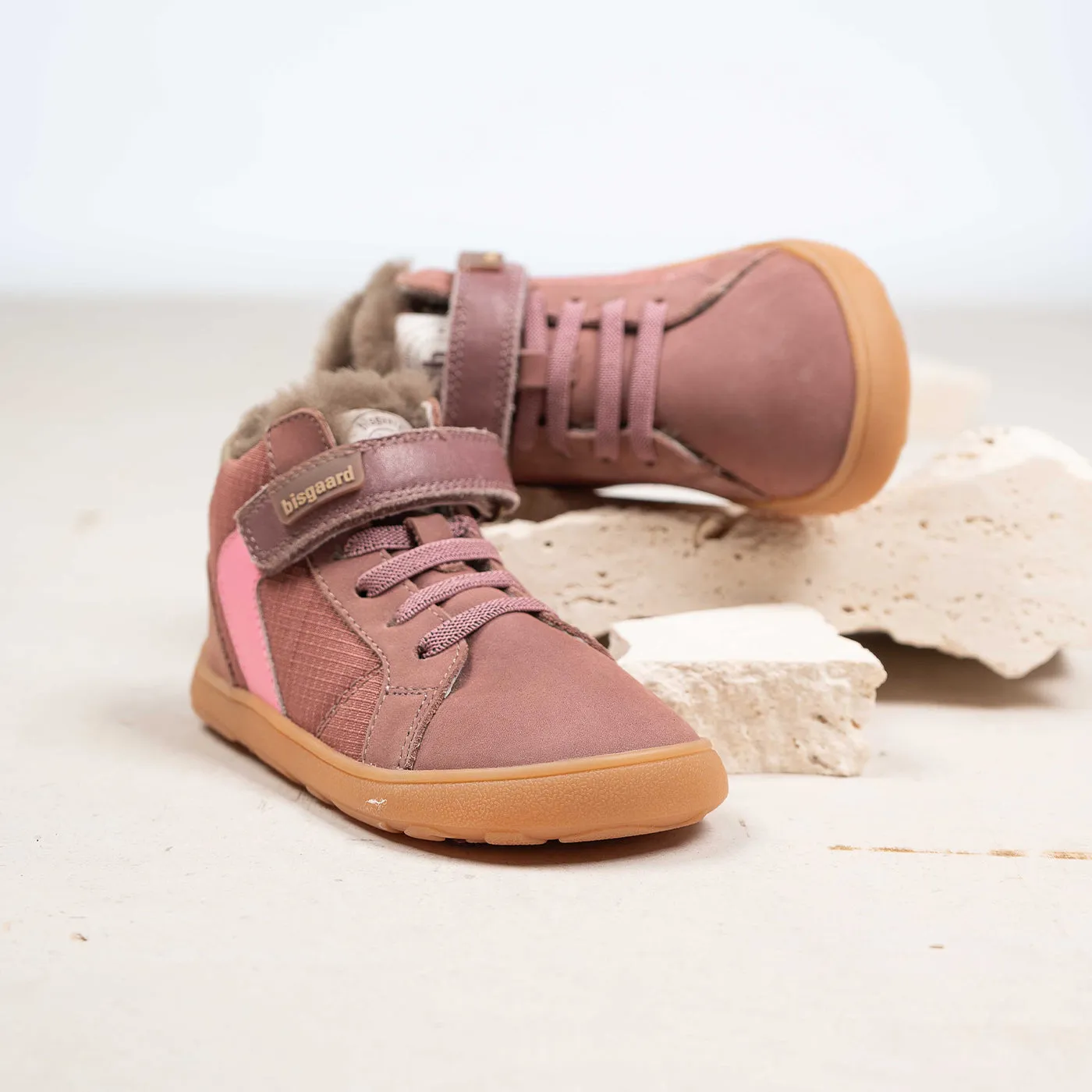 Bisgaard Barefoot Rafael Lamb sneaker heather lam
