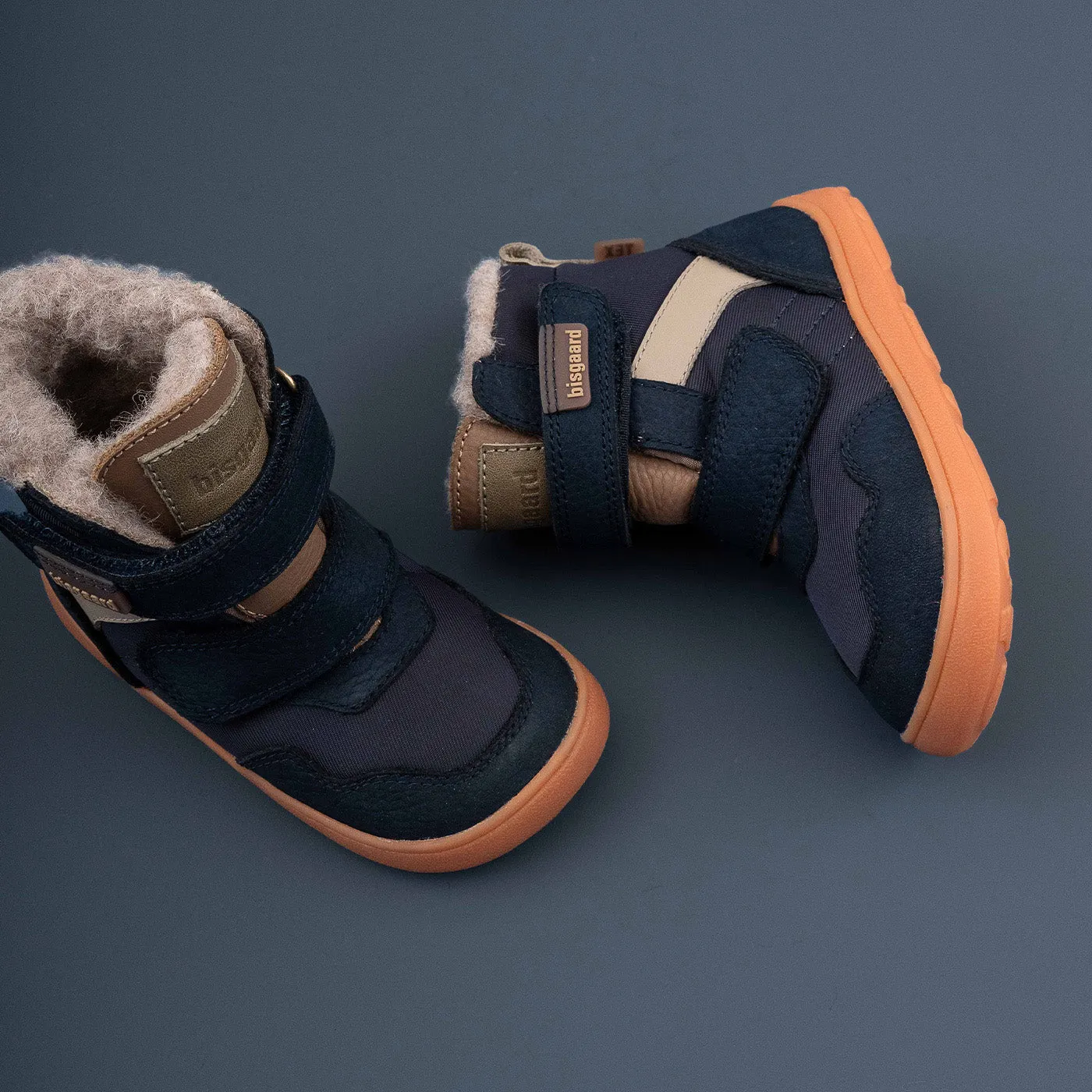 Bisgaard Barefoot Timo Tex barfodsvinterstøvle navy