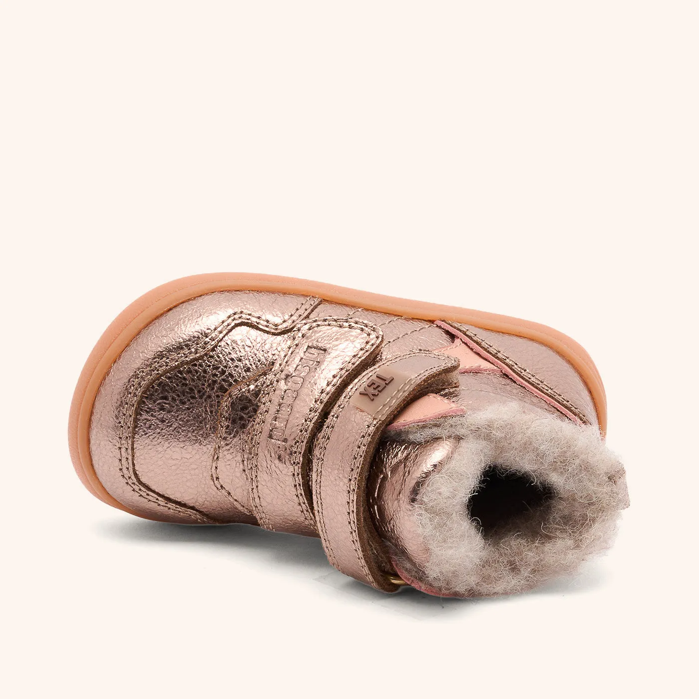 Bisgaard Becky Tex barfodssko rose gold tex