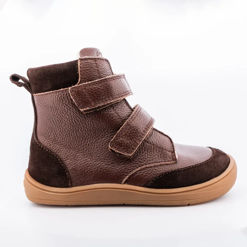 Gogsig Chocolate barfods vinterstøvle brun varm