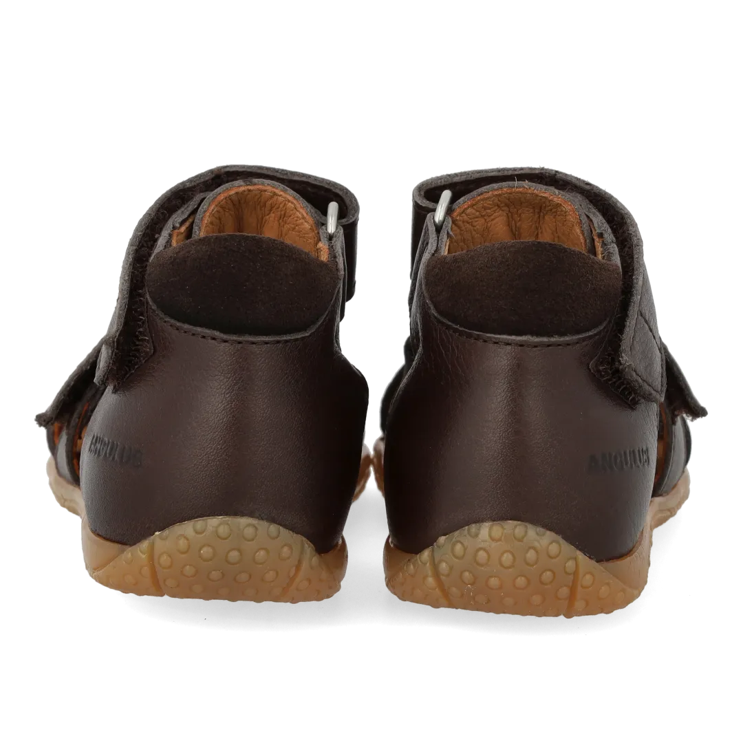 Angulus Sandal dobbelt velcro begyndersandal læder