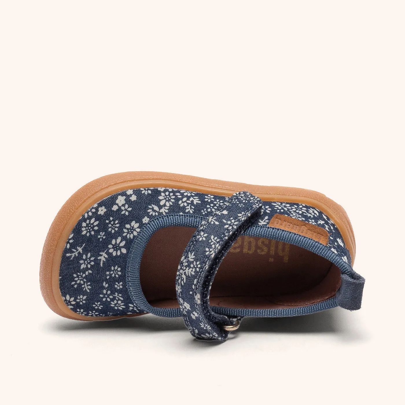 Bisgaard Ballet barefoot hjemmesko wild flower blue