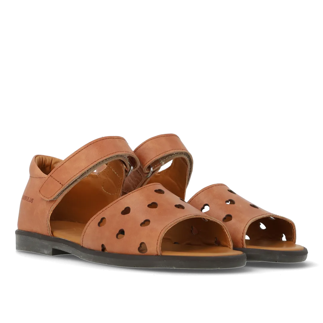 Angulus sandal børn hjertemønster åben tå