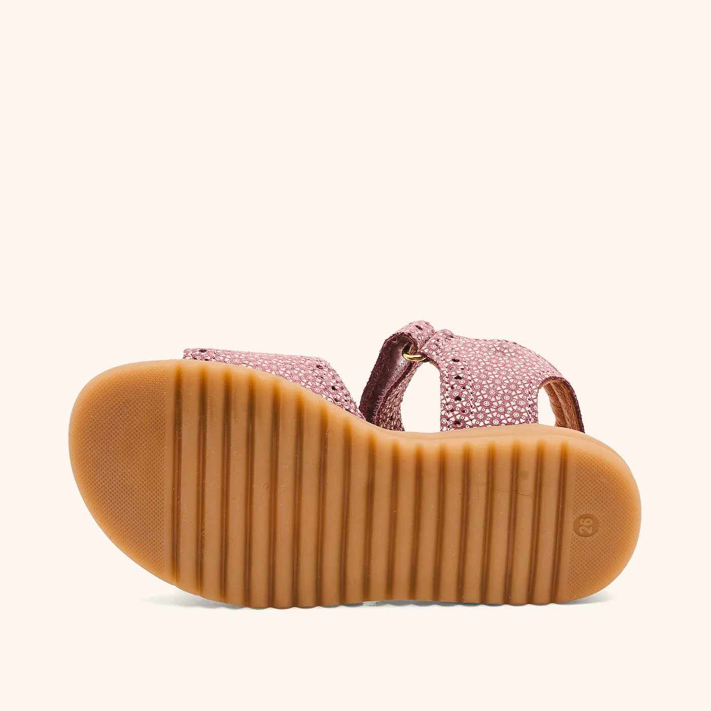 Bisgaard Andrea sandal violet bloom læder