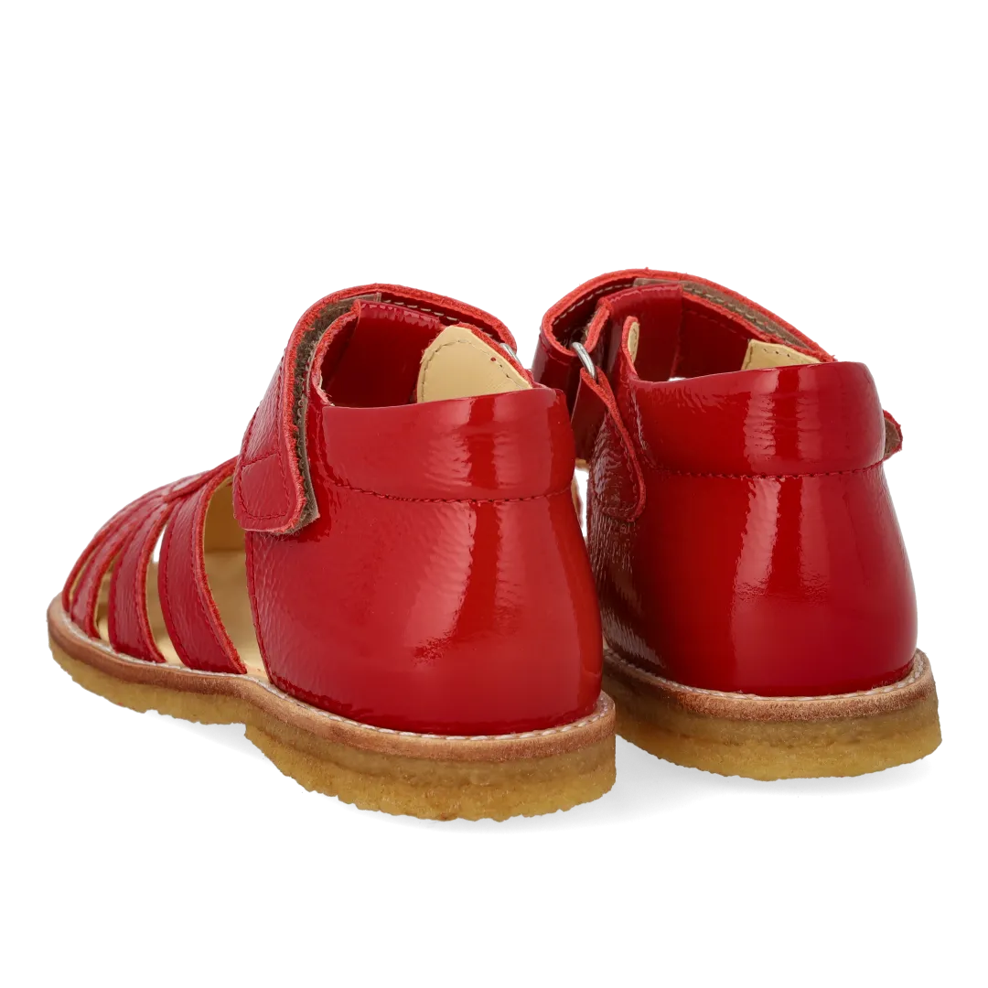 Angulus Begynder hjertesandal velcro børnesandal læder