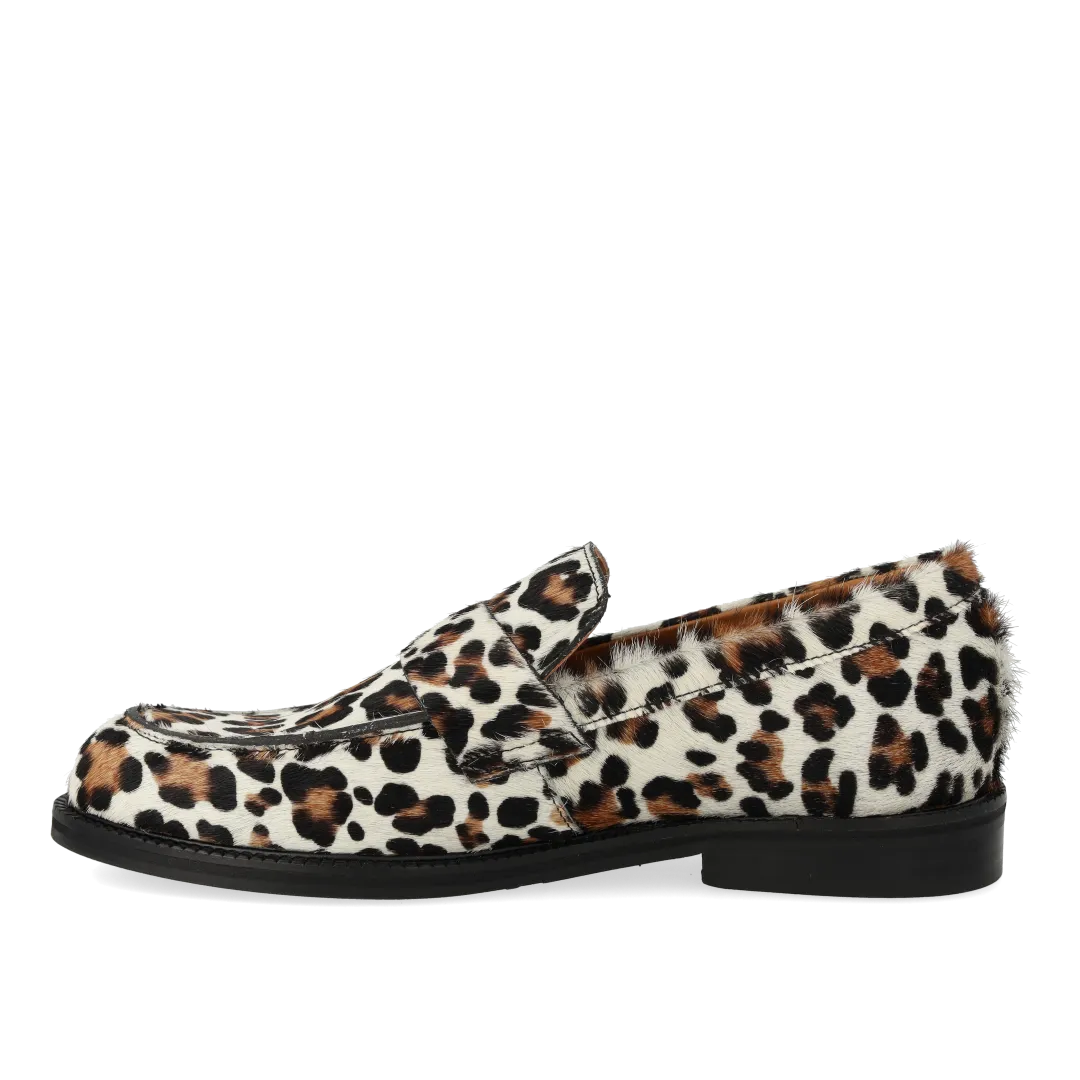 Angulus Penny loafer mønstret pony sko tunitsål