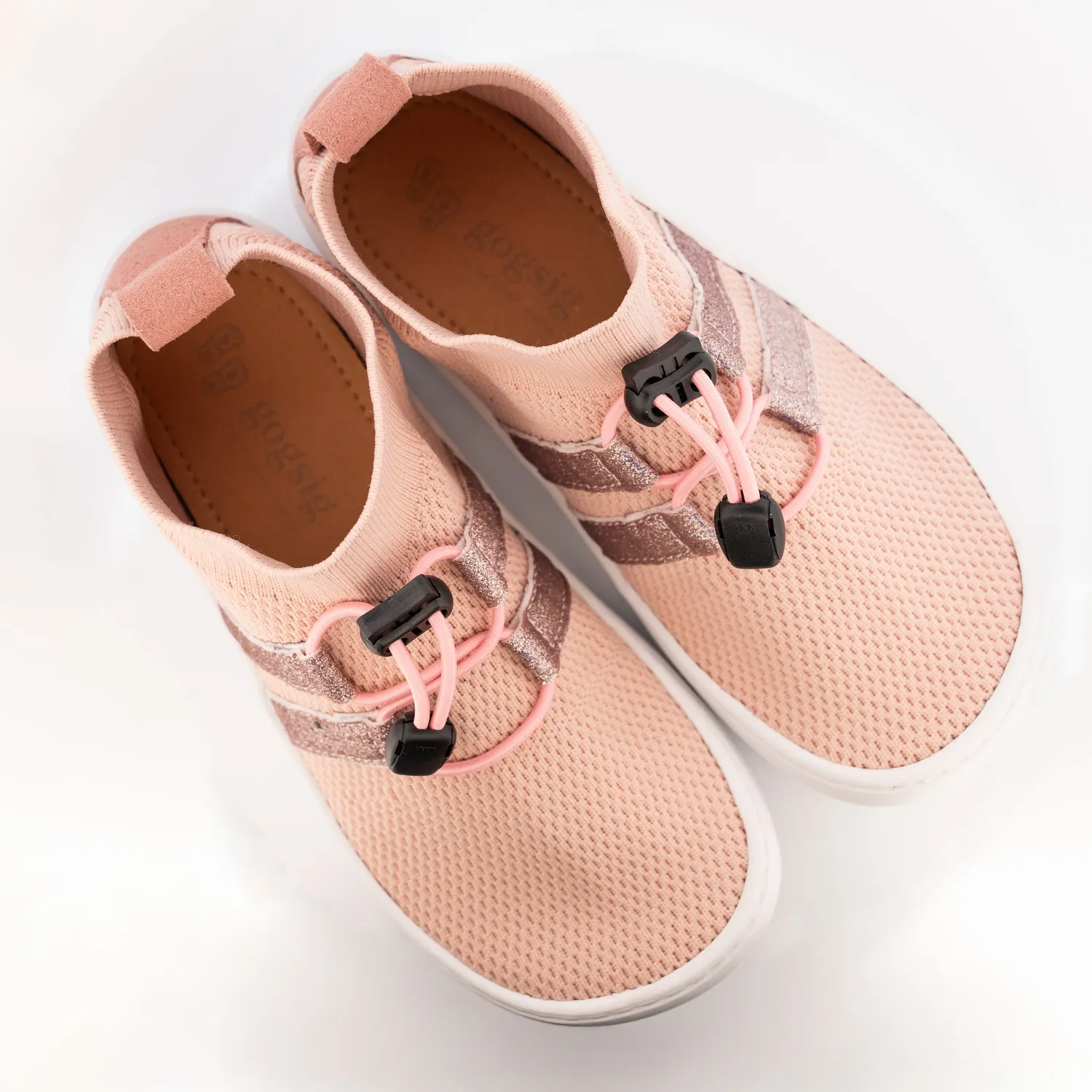 Gogsig Mateo Rose Glitter barfodssko sneakers