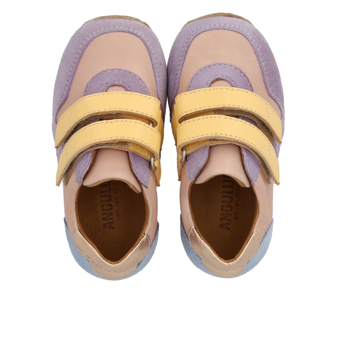 Angulus Sporty sneaker børnesko med velcro læder
