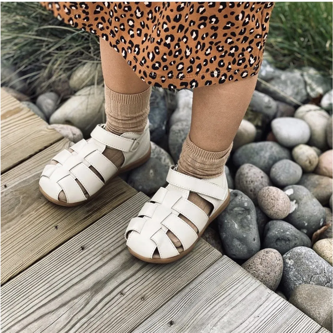 BabyMocs Little Gardener sandal barfodssål gummi