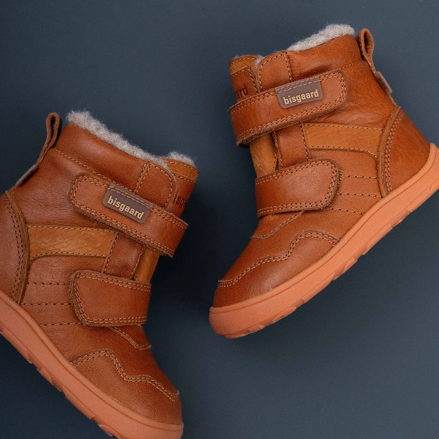 Bisgaard Barefoot Thorsten Tex vinterstøvle cognac varm