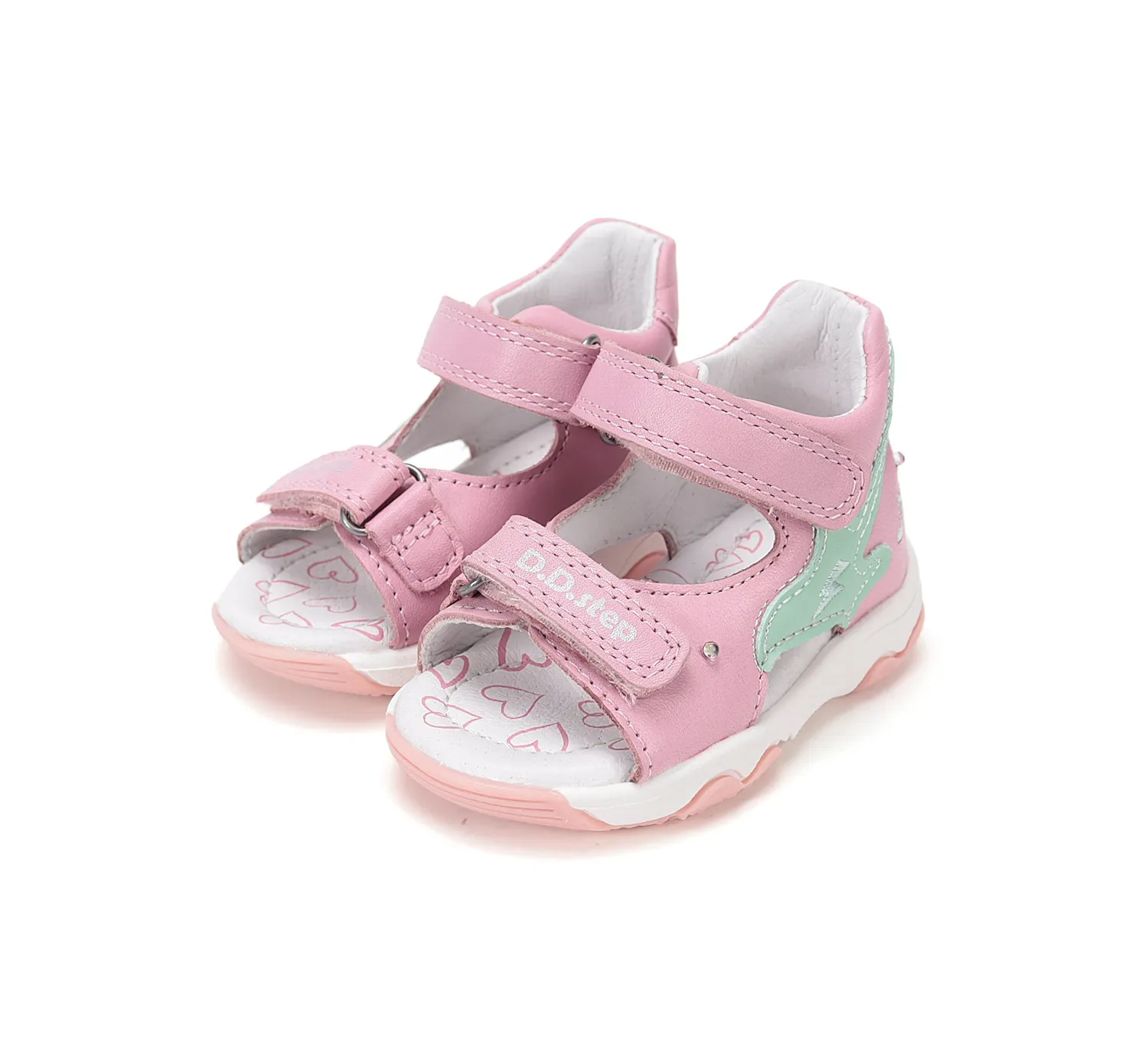DD Step G064-61965A sandaler med lys til pige bred fod