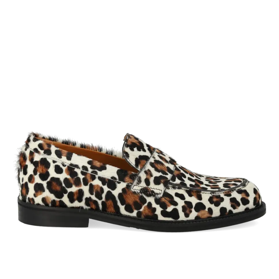 Angulus Penny loafer mønstret pony sko tunitsål