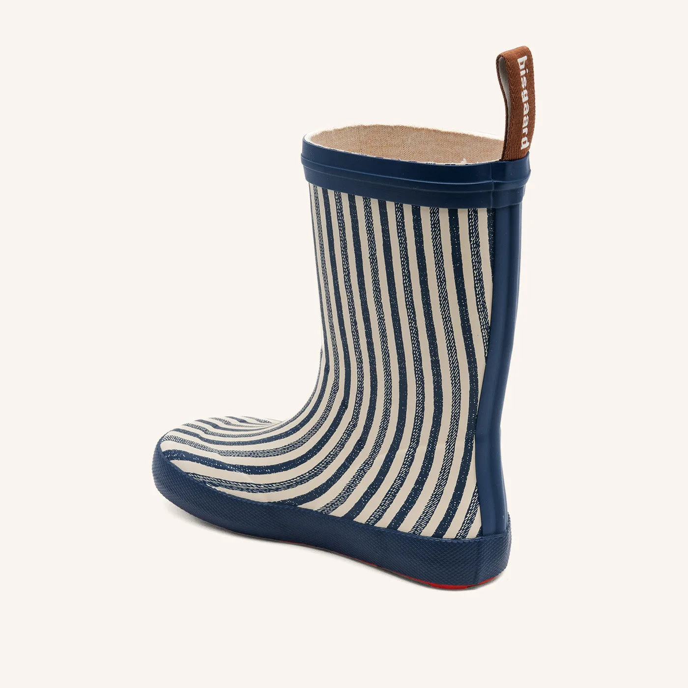 Bisgaard Barefoot High Rubber gummistøvle sailor stripes