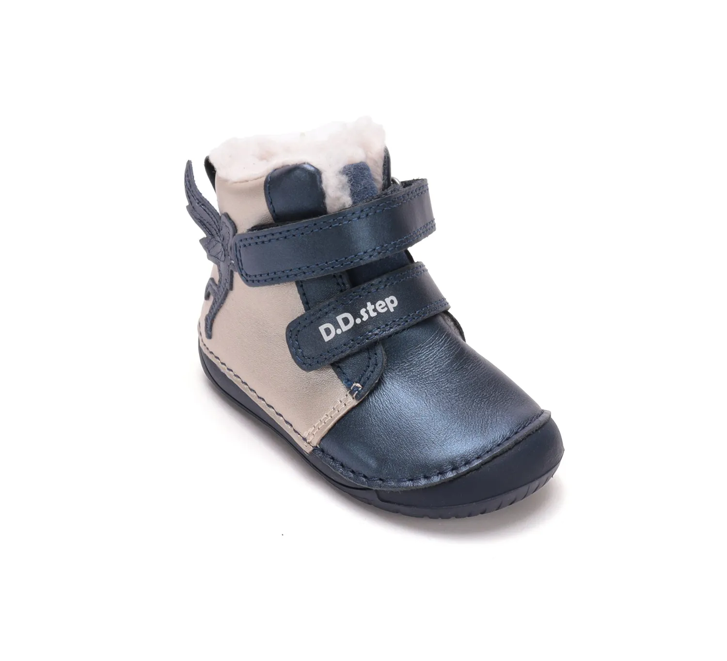 DD Step W070-62223 barfods vinterstøvler pige