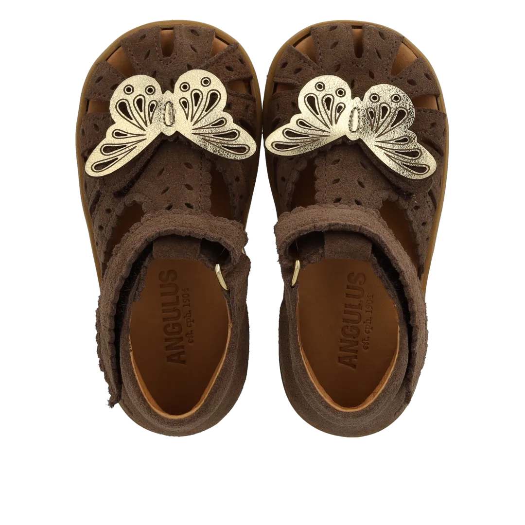 Angulus Sommerfugl sandal børnesandal ruskind str 20-25