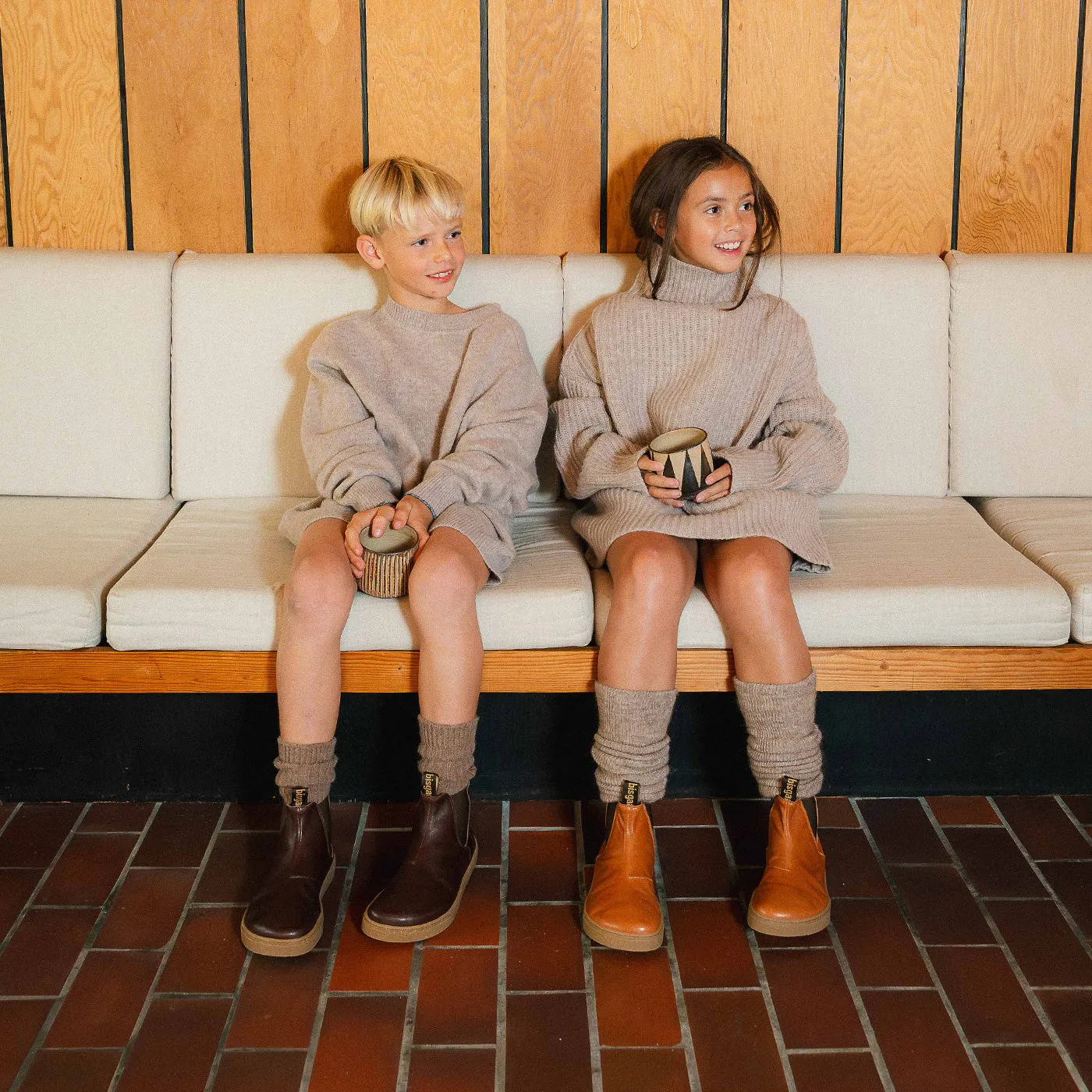 Bisgaard Barefoot Ene barfodssko cognac læder