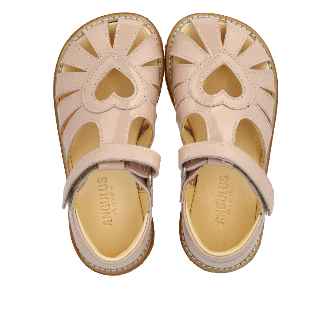 Angulus hjertesandal velcro lukket tå børn